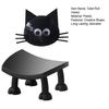 Funny Paper Holder Free Standing Toilet Roll Holder 3D Printed Black Cat Tissue Paper Holder