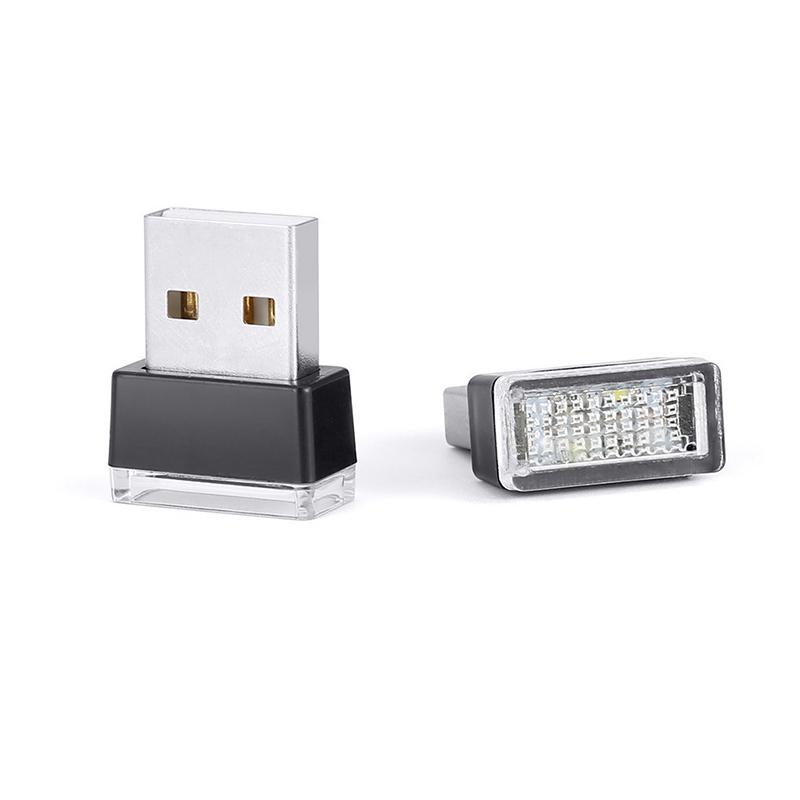 Mini Car Interior Ambient Lights Atmosphere Lamp USB LED Car Lights PC Car Decoration Light Plug and Play Decor Lamp Lighting Dome Lights 6