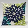 Geometric Color Flower Pillow Cover Polyester Fabric Modern Decor For Living Room