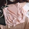 2024 Autumn/Winter Women's High-Waist Silky Satin Hip-Lifting Breathable Cotton Panties with Antibacterial Crotch
