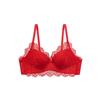 Sexy Pure Lace Small Breasts Gather and Lift the Chest To Prevent Sagging, Not Empty Cup, No Steel Ring Bra Set.