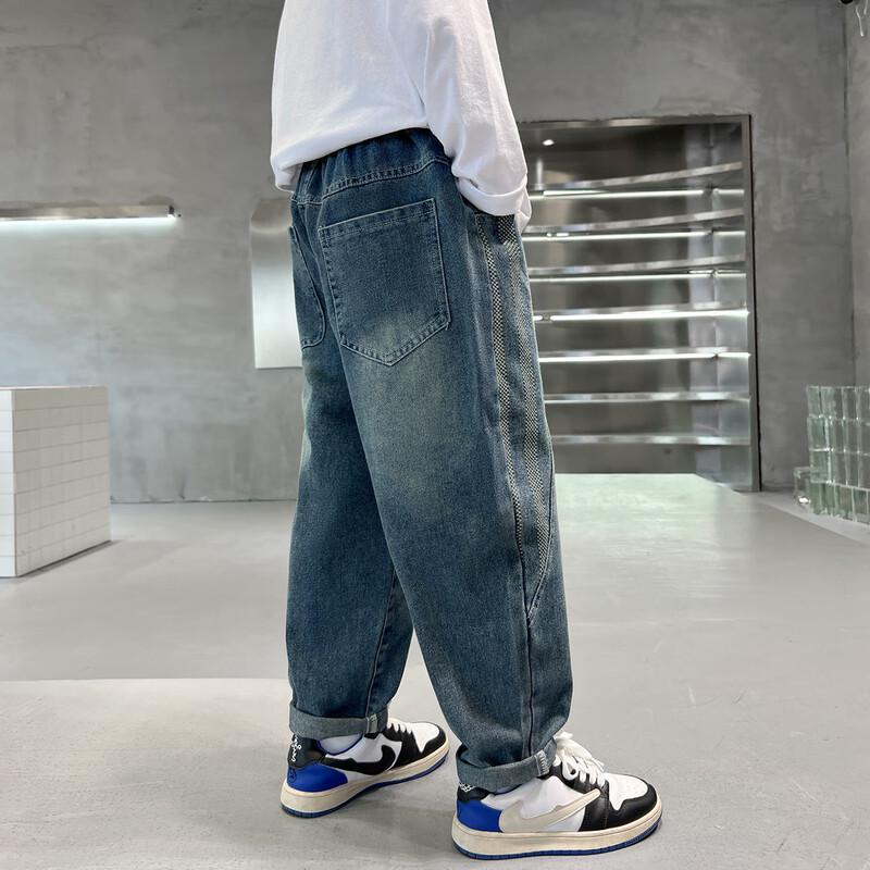 Mumu House Boys' Spring Retro Denim Jeans