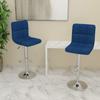 Day and Night - Day and Night Kitchen Stools 2 Units Blue Fabric