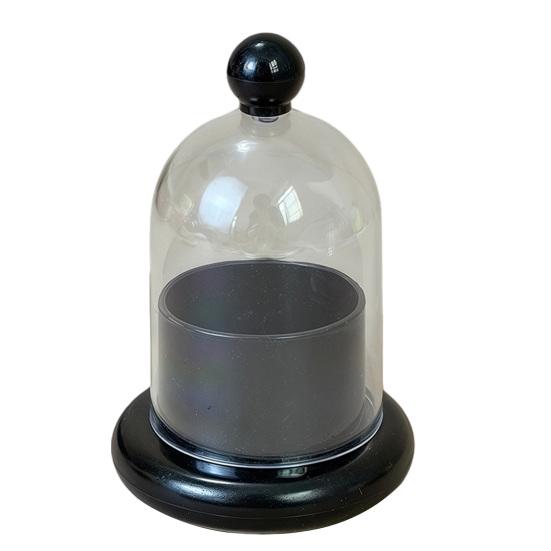 Toothpick Dispenser with Clear Dome Lid, Modern Tooth Picks Storage Container, Kitchen Dining Table Toothpick Holder Box