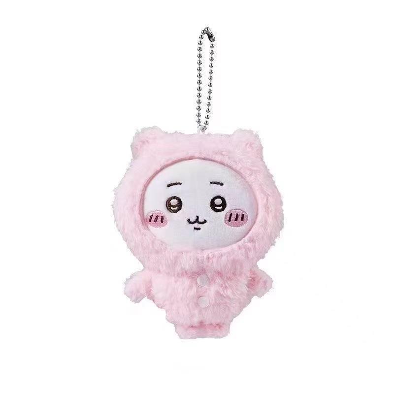 Chiikawa Anime 10cm Plush Doll Kawaii Usachi Keychain Cute Hachiware Stuffed Pendent Backpack Ornament Anime Toy Gift