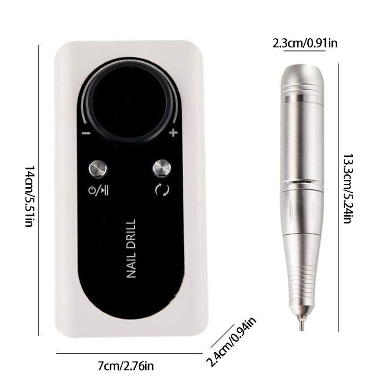 Professional Electric Nail Grinder for Efficient Cuticle Removal and Trimming at Home Salon or Personal Use