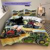 3Pcs Tractors Field Bedding Sets For All Sizes New 3D Printed Bed Cover Comforter Duvet Cover Pillowcase Bedroom Decoration