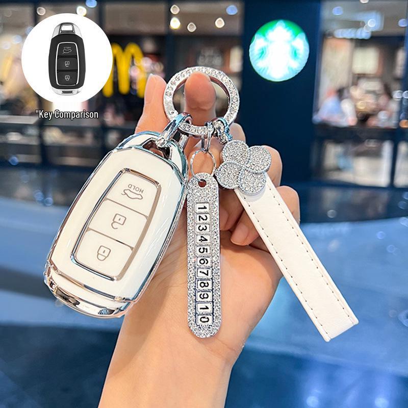 Modern ix35, Elantra ix25 Key Case: Compact Car Shell Buckle for Elantra, Lingdong, Mingtu, Langdong & Verna Models