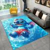 Cute S-Stitch Cartoon Non-Slip Area Rug for Living Room,Bedroom,Playroom,Soft Carpet Floor Mat Home Decor Rug Kids Room Gift