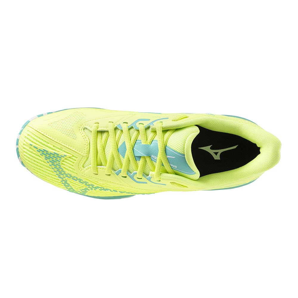 Tennis Shoes Wave Exceedrite 2 OC Artificial Grass Court Club Activities Lightweight Soft Tennis Hard Tennis Yellow X Green X White Cm 2E [Mizuno]