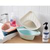 Sink Basket Triangular Draining Sink Rack Suction Cup Plastic Kitchen