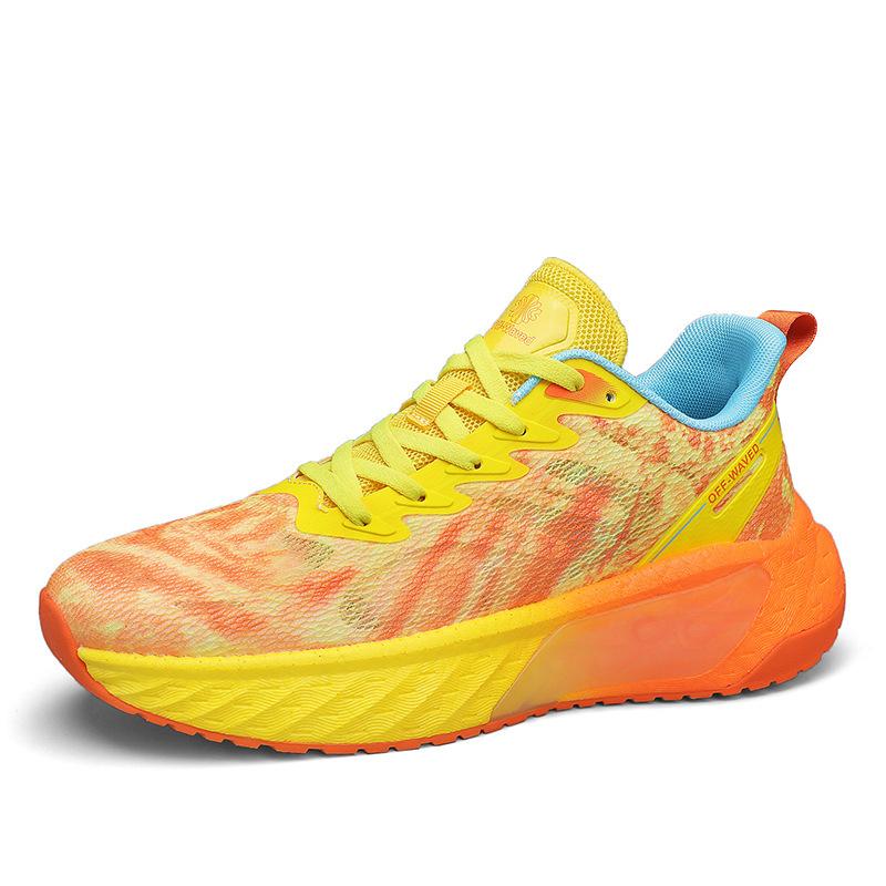 Marathon running shoes soft sole cushioning mesh training running shoes rebound sports shoes 36 standard sneaker size
