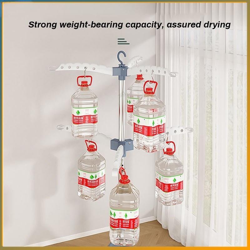 Household Foldable Floor Drying Rack Multifunctional Indoor Balcony Drying Rack Detachable Baby Children Clothes Hanger