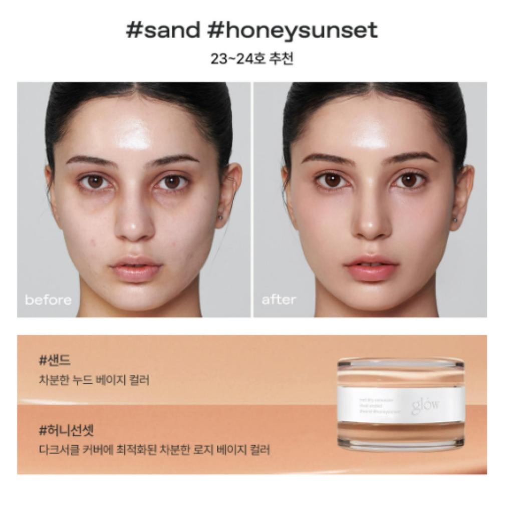 Glow Not Dry Concealer – Hydrating Full Coverage Liquid Concealer for Smooth Flawless Skin