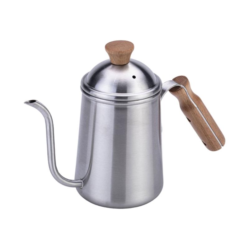 650ml Coffee Hand Brewing Pot Stainless Steels Pours Over Kettle Gooseneck Coffee Pot Kitchen Tool for Home Office