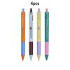 4pcs Aesthetic Gradient Series Gel Pens 0.5mm CS Tip Smooth Writing Black Color Ink Pens with Roller Clip Stationery
