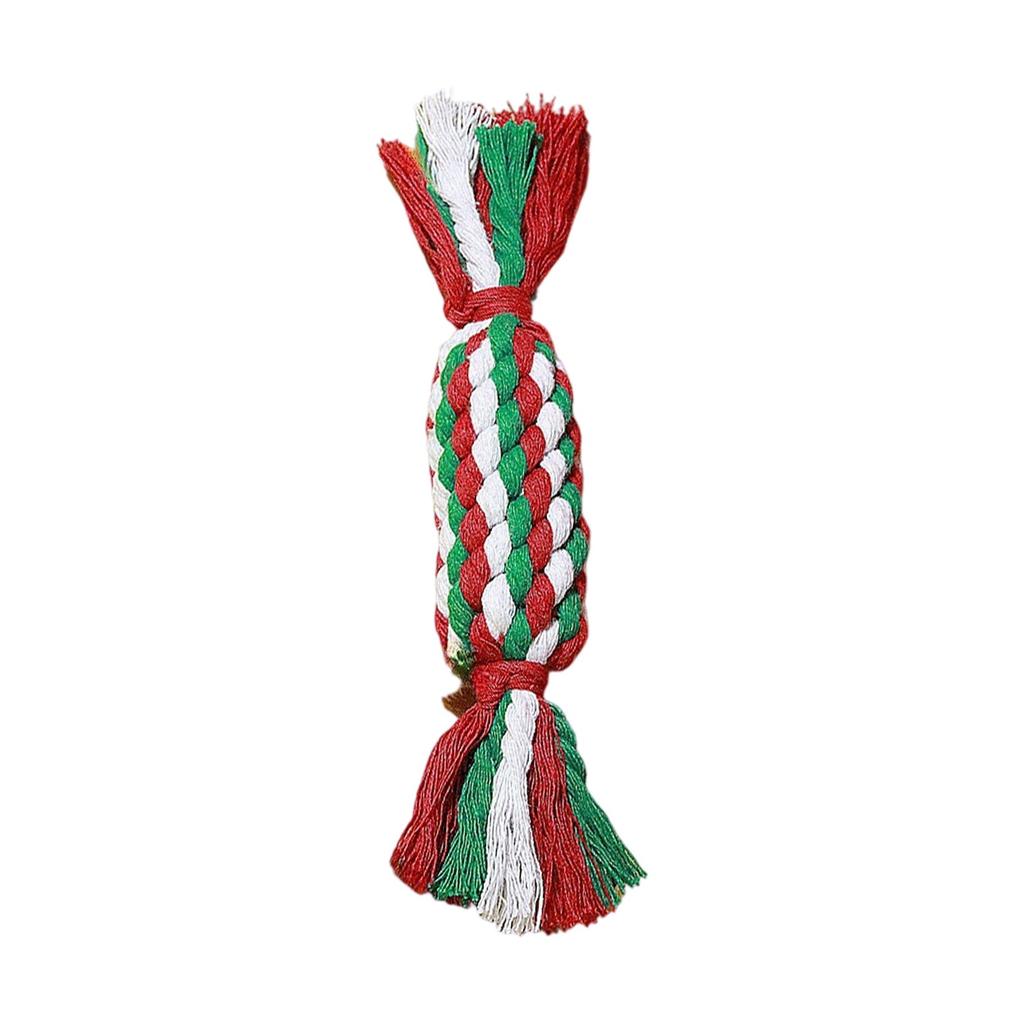 Dog Toys,  Cotton Rope Chew-resistant, Christmas Series Pet Toys, Chew-resistant Teething Interactive, Boredom-relieving Dog Toys.