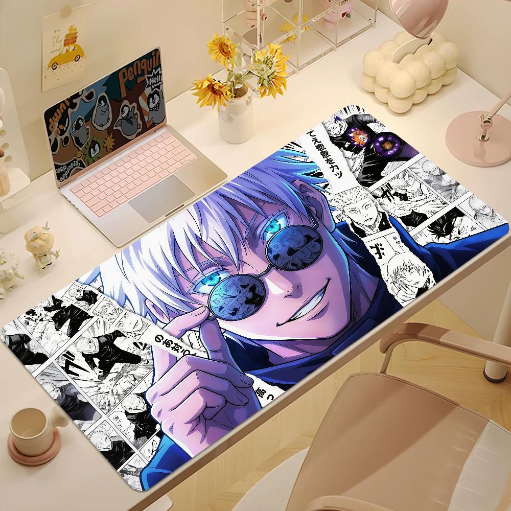 JJujutsu Kaisen Satoru Gojo Mouse Pad Large NonSlip Lockedge Desktop Computer Desk Mat Keyboard Mousepad Office Gamer Student