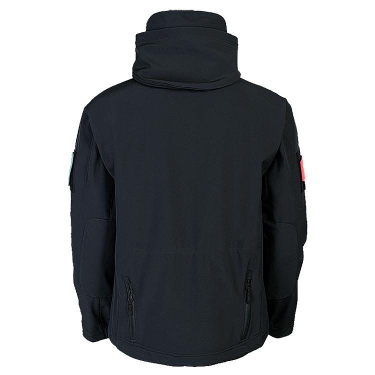 Men's Sharkskin Softshell Tactical Jacket: Windproof, Waterproof, Fleece-Lined for Autumn and Winter