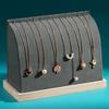 PU/Velvet Surface Jewelry Storage Rack Solid Wood Base Chain Pendant Storage Holder  Photo Props