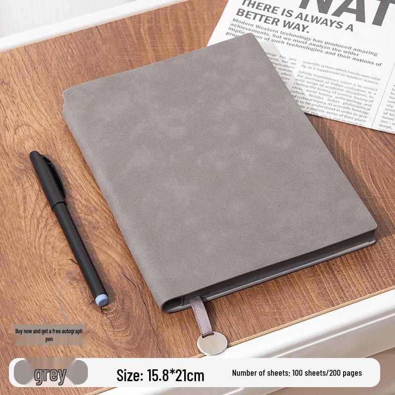 High-End Custom Sheepskin Business Notebook with Logo