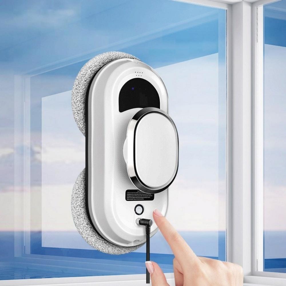 Smart Window Cleaning Robot with Ultrasonic Spray Strong Suction