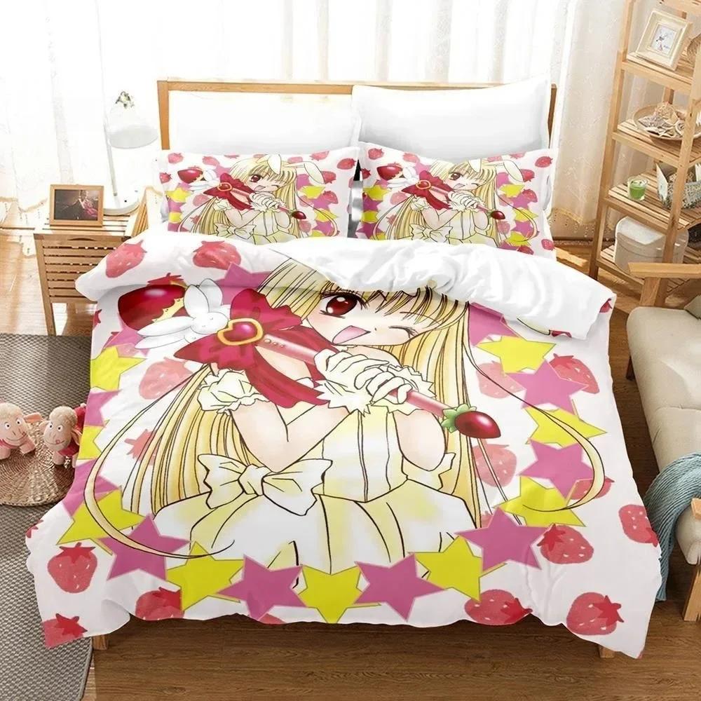 3D-Druck Anime Kawaii Girls Tokyo Mew Mew Bettwäsche-Set Einzelbett Twin Full Queen King Size Bettset Erwachsene Kinder Schlafzimmer Bettbezug-Sets