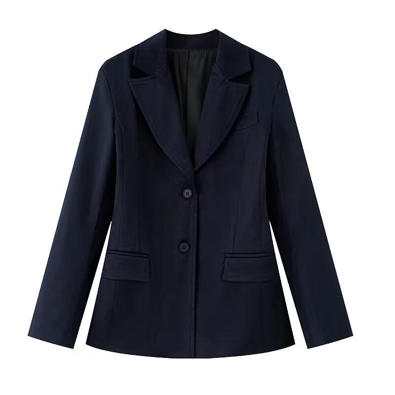 Spring New Women's Clothing Waist-Tight Thin Band Padded Shoulder Silm Suit Outwear 8805707 8805797