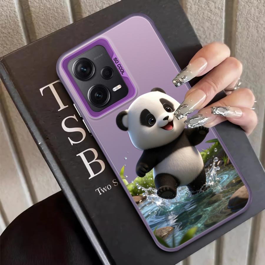 Chubby Panda Back Phone Cover Case for Xiaomi Poco C50 F4 X3 NFC X5 X3 Pro F3 GT C51