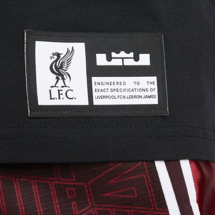 Nike x Lebron James X Liverpool Dri Fit T Shirt US Version Men's Black FD4025-010