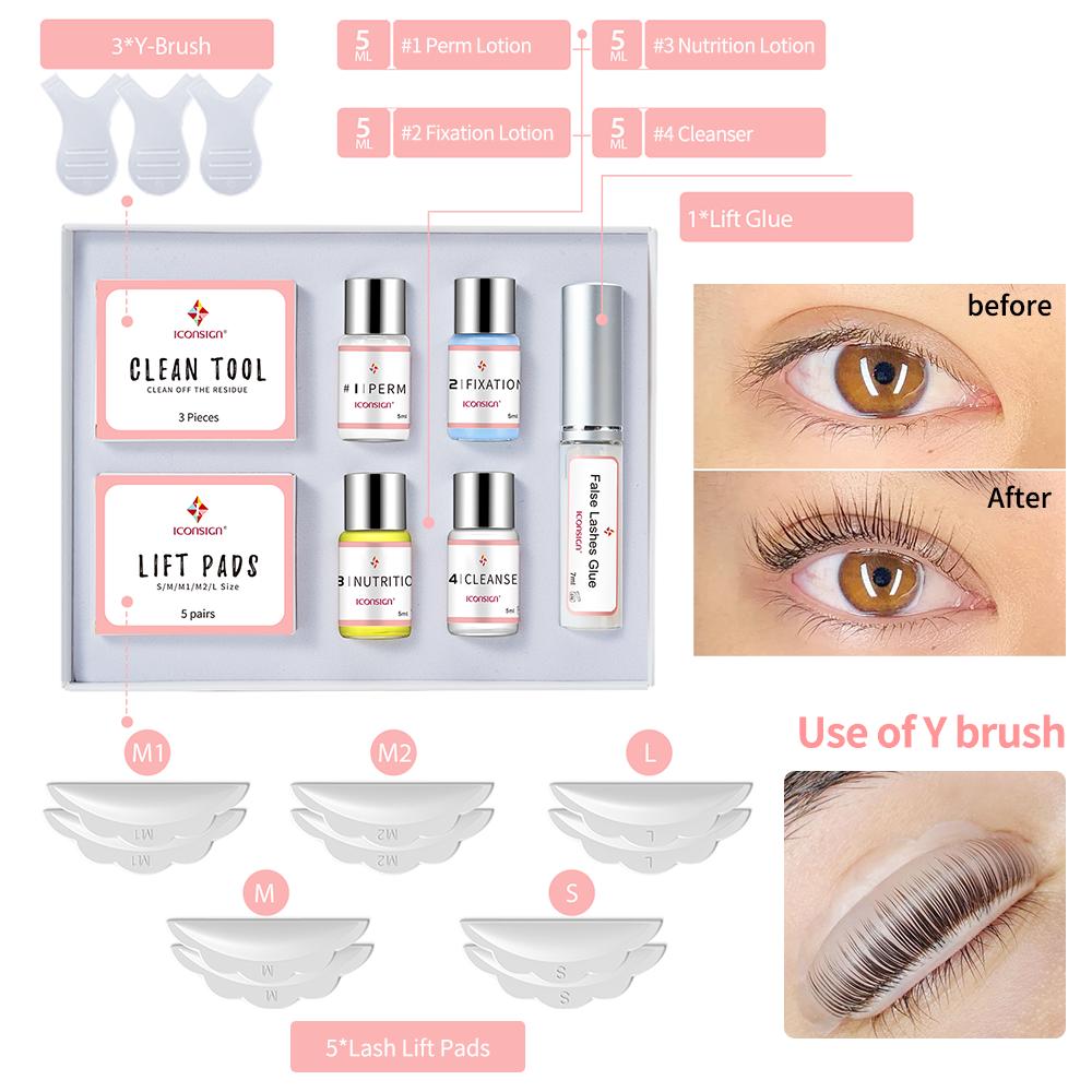 ICONSIGN Lash Lift Kit Lifiting Eyelash Enhancer Lifting Kit Salon Lash Perm Eyes Makeup Gift for Friends