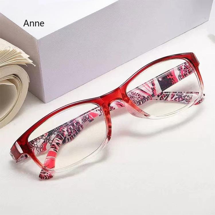 Reading Glasses Women Anti Blue Ray Lenses +1.00 +2.00 +3.00 +4.00 Red Purple Retro Plus Prescription Eyewear Clear Óculos