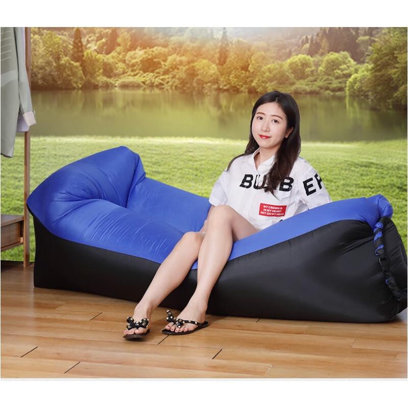 OEING Portable Outdoor Inflatable Lounger Sofa Air Mattress