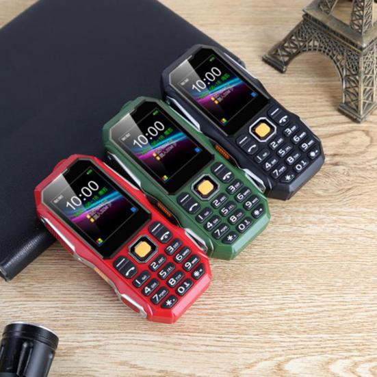 Seniorentelefon Dual-SIM-Steckplatz Starke Taschenlampe Klare Kamera Lange Standby-Zeit Mehrsprachig