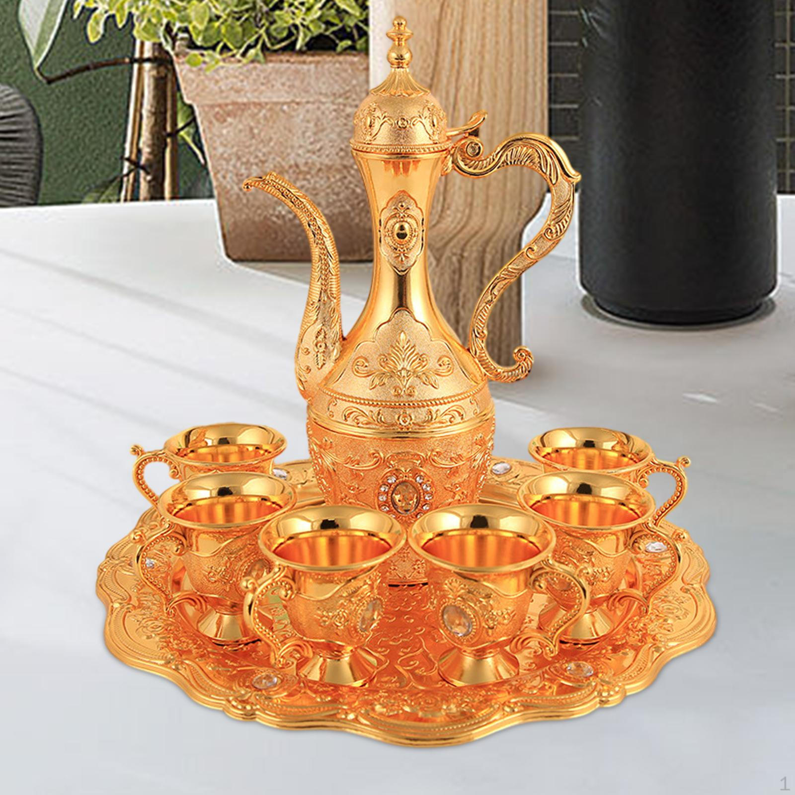 

Елегантний набір турецької кави та чайної чашки Gold