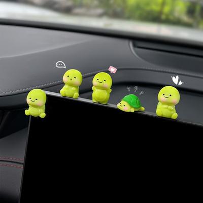 Cute Little Turtle Car Ornament Car Electric Car Decompression Small Ornament Car Interior Decoration Car Center Console Decorat