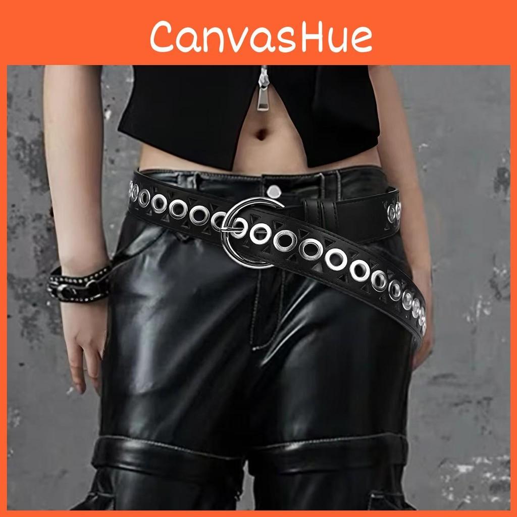 Retro Metal Inspired Buckle Belt With Hollow Out Design Outfits Fashionable