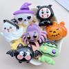 10 Peças Kawaii Fofo Desenho Animado Série Halloween Resina Flat Back Scrapbooking DIY Joias Artesanato Decoração Acessório