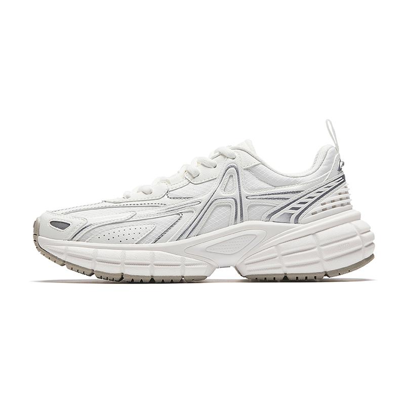 Anta Dawn Fashion Comfortable Retro Shock Absorbing Non-Slip Height Increasing Low-Top Casual Shoes Women Sneaker Paper-White 122548801-7