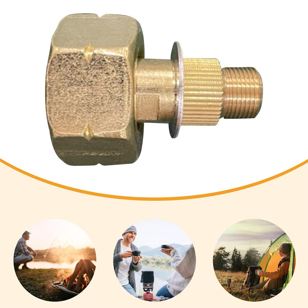 Aluminum Alloy Camping Gas Stove Converter Gas Tank Adapter Liquefied Gas Cylinder Connector Practical Camping Stove Fittings