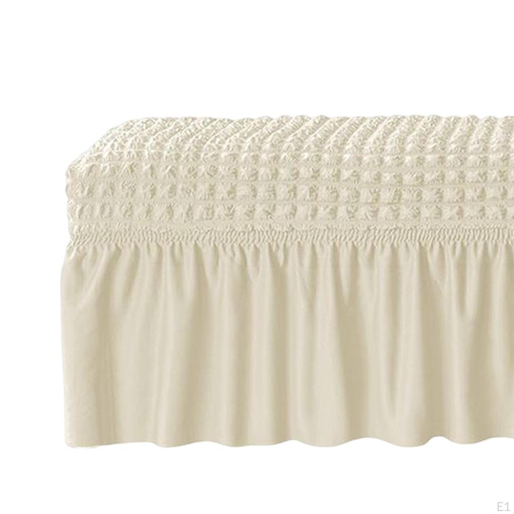 Bench Cover Seersucker Dining Protector Soft Rectangle Stool Covers Seat