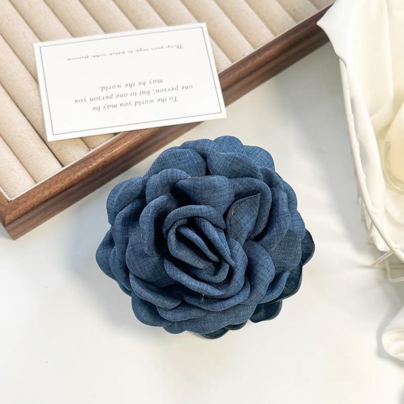 Agrafe de păr Vintage din material textil cu flori, crab, franceză, cu coadă de cal, fete, agrafe de păr, rechin, agrafe de păr pentru femei, accesorii de păr pentru pălării