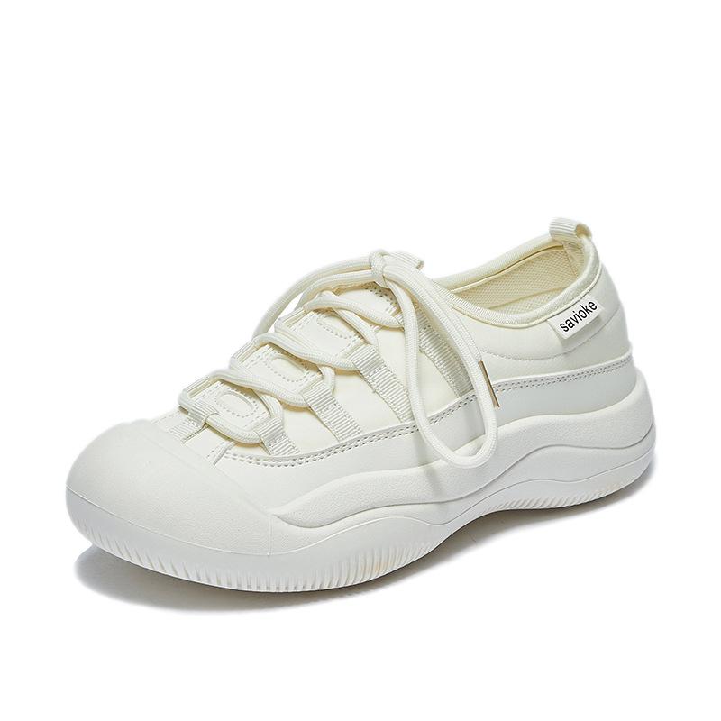 New Korean Version of Spring Canvas Shoes for Female Students Breathable Casual Shoes Internet Celebrity Street Photography White Shoes