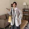 Giacca da abito corta da donna per primavera e autunno, casual, versatile, ampia, tendenza moda, giacca da abito corta