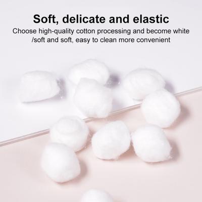 Yousheng 1/2/3/5 Beutel Einweg-Wattebällchen 100 Stück Weich Wasserabsorbierend Multifunktional Gesicht Make-up Nagellackentfernung Wattebällchen-Set