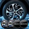 AABIF1 4PCS Car Wheel Center Hub Cap Covers Auto Rim Cover Emblem Stickers For Mercedes Benz AMG W205 W218 W177 V177 W176 W169 A B