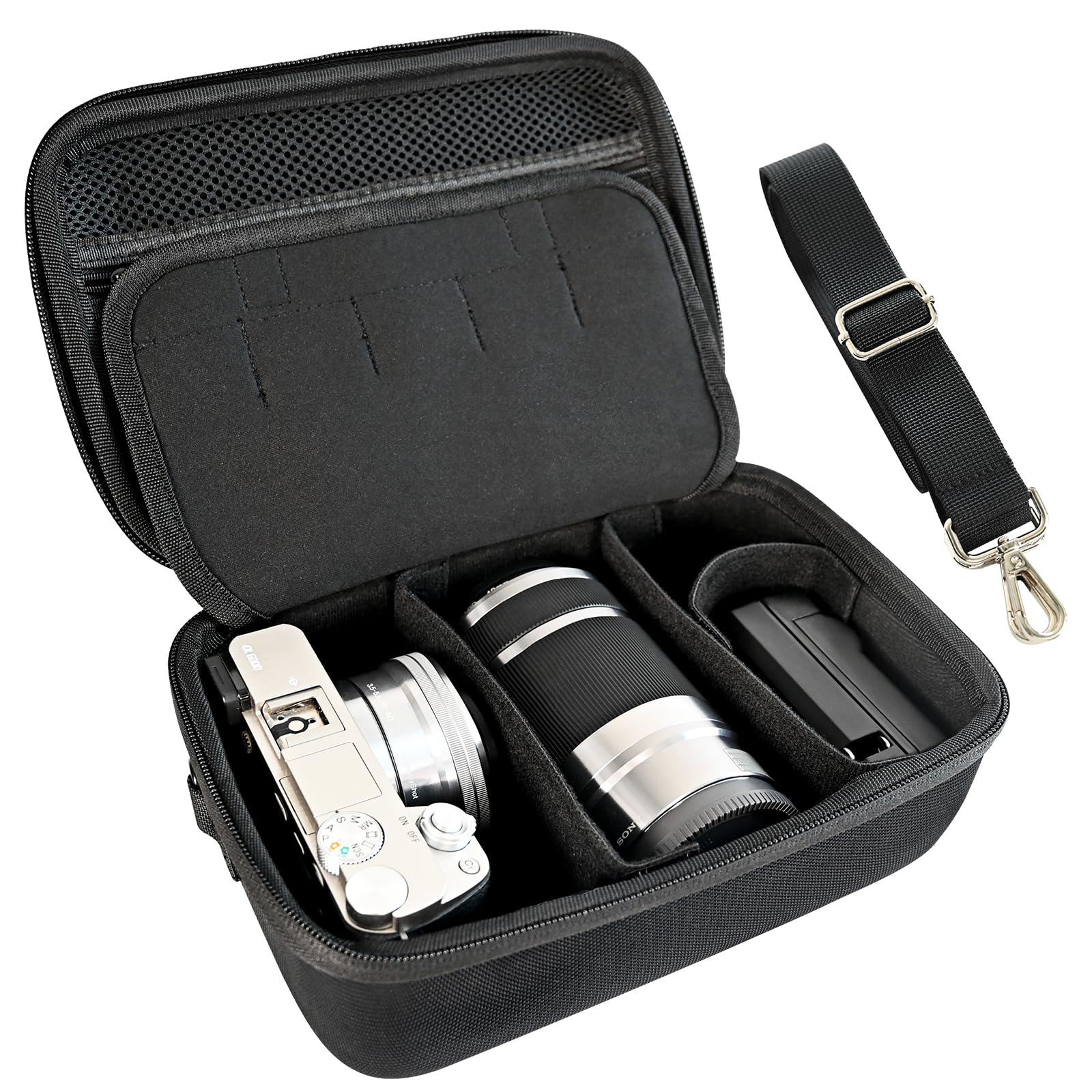 

ANGVI Storage Bag for Sony Vlogging and sold camera and accessories not Cameras, ZV-1, ZV-E10, ZV-1F (Bag separately, included) (Standard Size) чорний