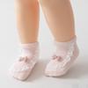 2 Paar/Set Baby Schleifen Socken Für Mädchen Baumwolle Spitze Socken Säugling Mädchen Kinder Socke Freizeit Weich Sommer Kleinkind Neugeborenen Socken Für Kinder
