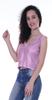 Moomaya Womens Sequin Sleeveless Party Crop Top Glitter V Neck Sparkle Club