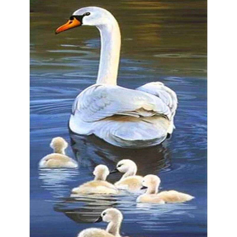 Volle 5D Diamant Malerei Schwan See DIY Diamant Stickerei Diamant mosaik Kreuz Stich Kits Home Decor Geschenk